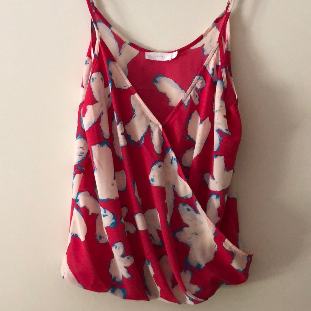 Hot pink sheer tank top - Lush